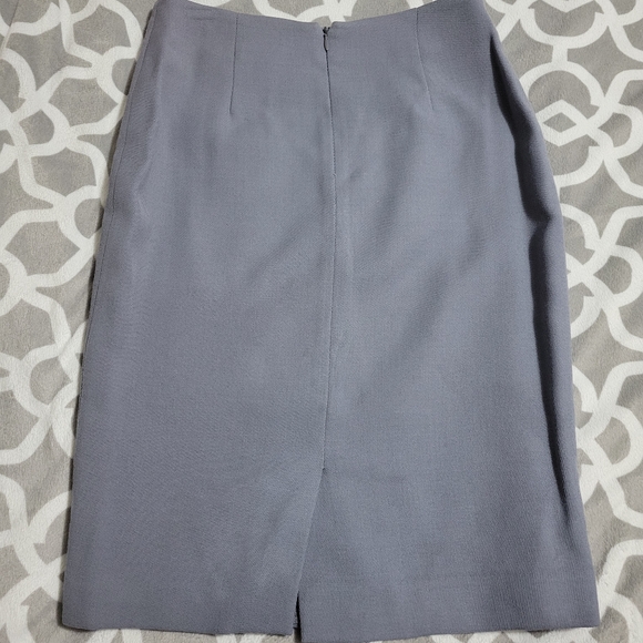 Slate blue F Carriere pencil skirt. - Picture 1 of 5